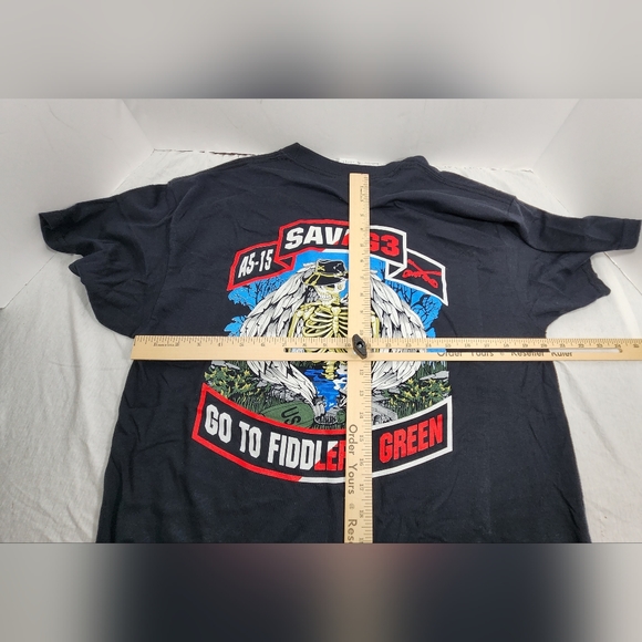 FT BENNING MANEUVER CENTER OF EXCELLENCE A5-15 SAVAGE FIDDLERS GREEN TSHIRT LRG - Picture 5 of 9